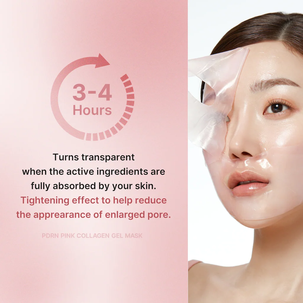 PDRN Infused Pink Collagen Gel Mask - Pack of 4 - Image 7